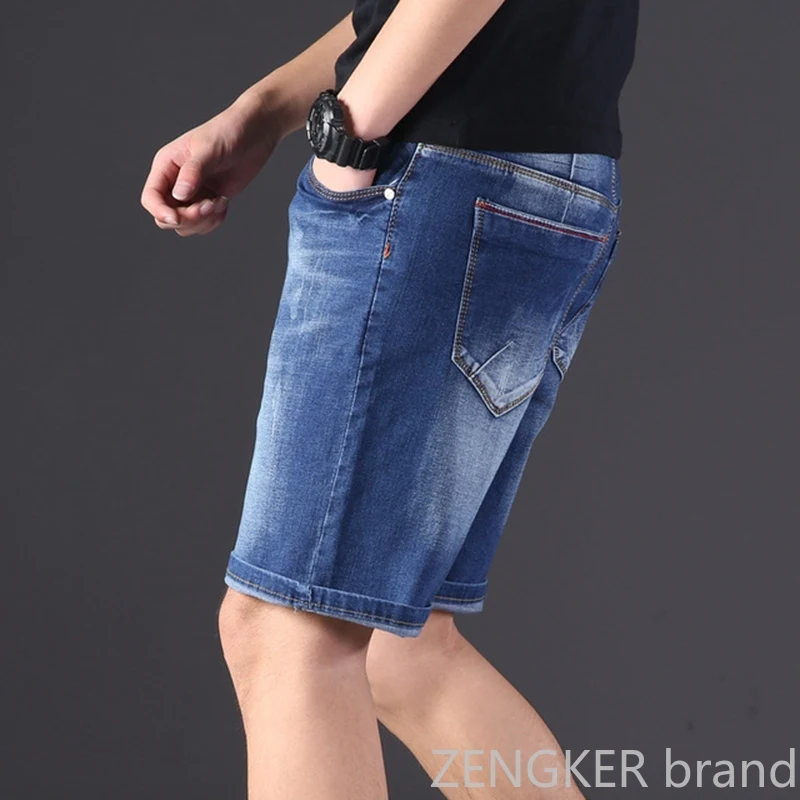 Мужские джинсовые шорты Экстра больших размеров мужские летние свободные до