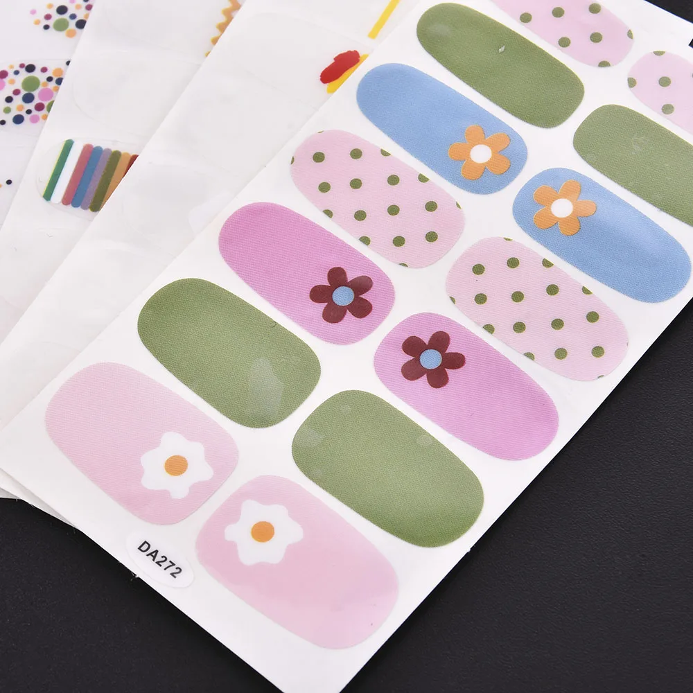

Multiple Styles Nail Polish Art Waterproof Smiley Stickers Strips Manicure Women Nail Accessories Decoration Design For Nails