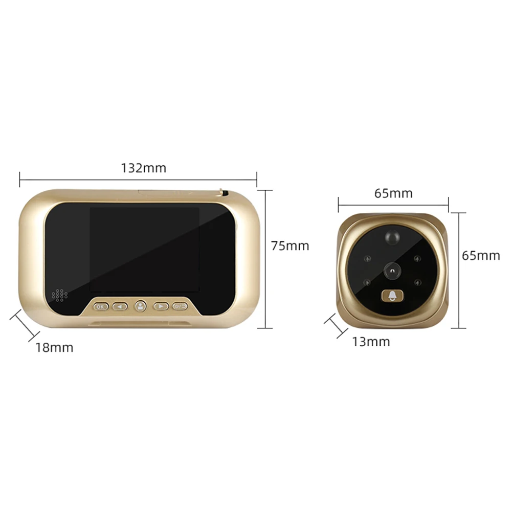 

Smart IP WIFI Doorbell Video Intercom 2.8 inch LCD Screen Digital Doorbell 1MP Peephole Door Camera Viewer Home Door Bell Safty