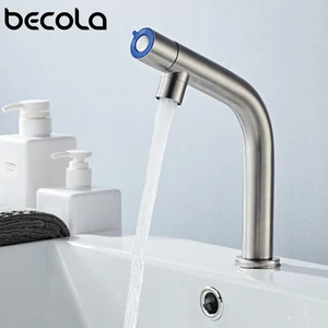 304 stainless steel single cold quickly open type kitchen faucet washing machine tap bathroom faucet mixer free global shipping