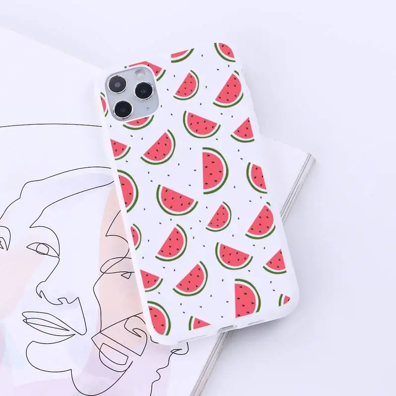 

watermelon cute aesthetic fruit Phone Case Candy Color for iPhone 6 7 8 11 12 s mini pro X XS XR MAX Plus