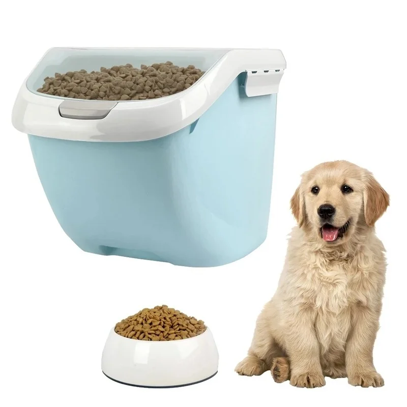 Home Rice Grain Storage Box Pet Food Organize Moisture-Proof Large Flour Container Mildew Flip Cover Kitchen Bin | Дом и сад