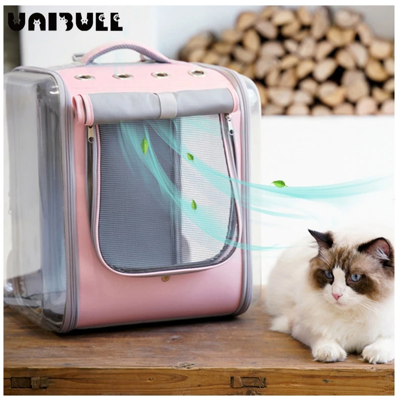 

Pet Cat Carrier Backpack Breathable Cat Travel Outdoor Shoulder Bag For Small Dogs Cats Portable Packaging Carrying Pet Supplies