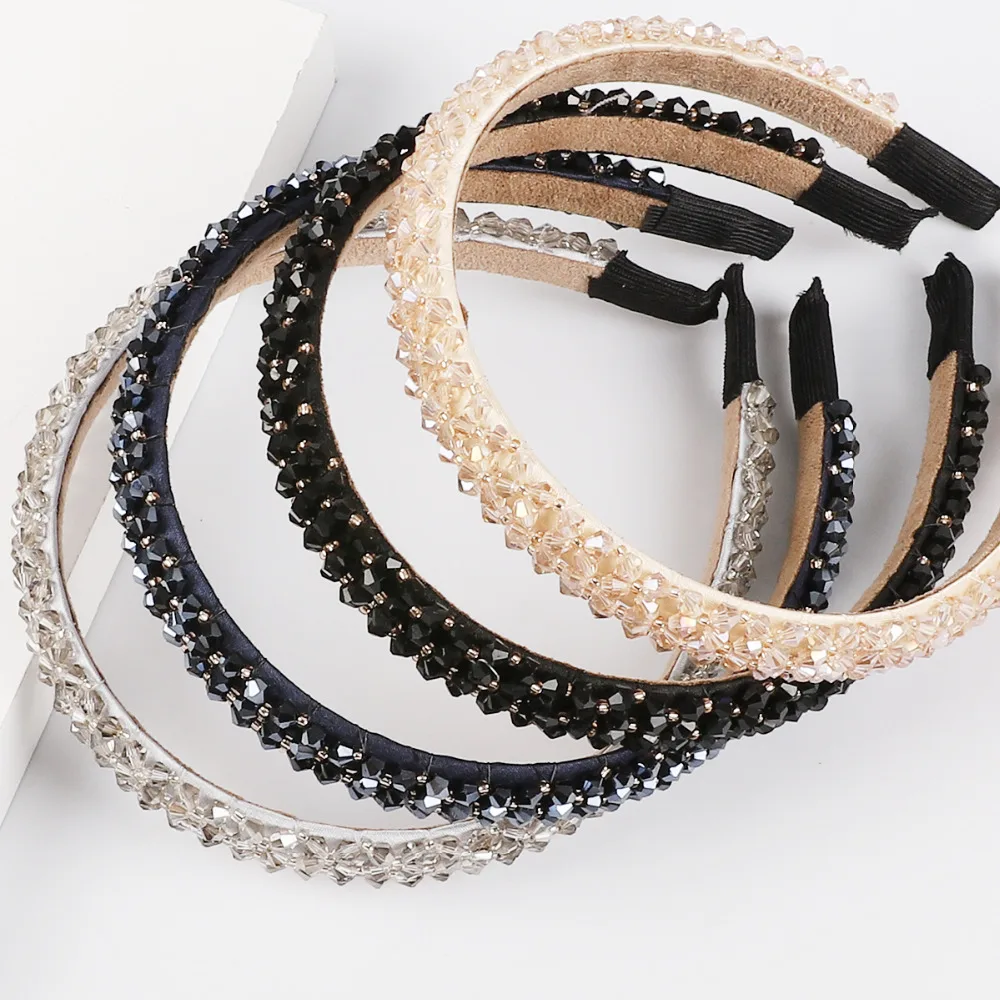 

Fashion Shiny Crystal Rhinestone Hair Bands for Women Girl Bezel Hair Hoop Headband Gifts Hair Accessories
