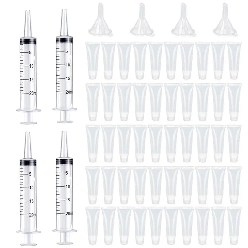 

50Pcs 10ml Empty Lip Gloss Tubes DIY Cosmetics Lipstick Makeup Tools Transparent Empty Lip Balm Tubes For DIY Lip Gloss Balm