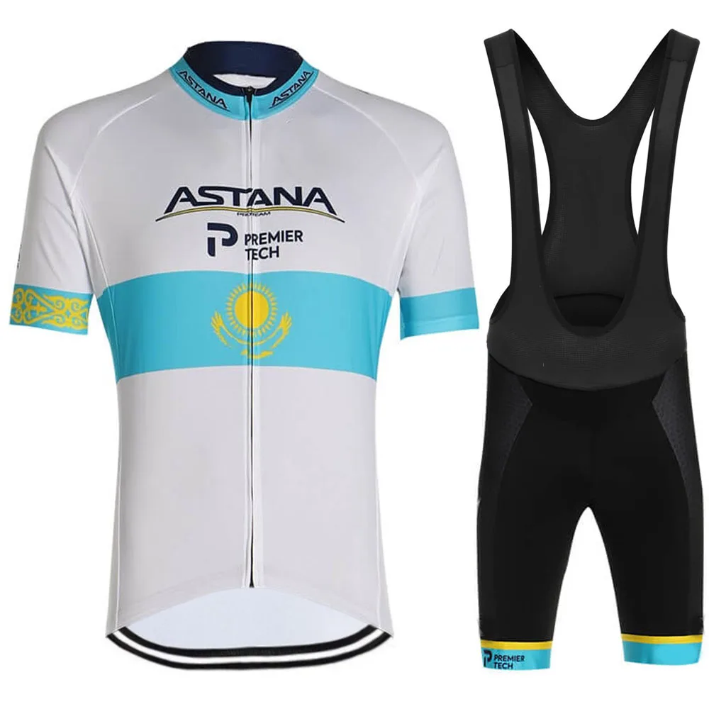 

2021 Astana Cycling Clothing Bike Shorts Full Suit Maillot Ciclismo Quick Dry Bicycling Jersey Ropa Sleeves Wear