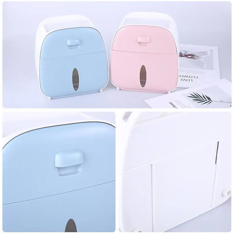 Пластиковый держатель для туалетной бумаги ванная комната двойная бумажная