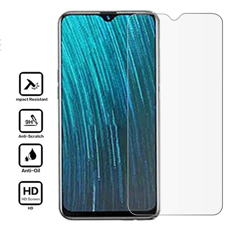 9H закаленное стекло для OPPO A5S A7 A 5S стеклянная защита экрана 2.5D Защитное Vivo Y93 Y95 Y97