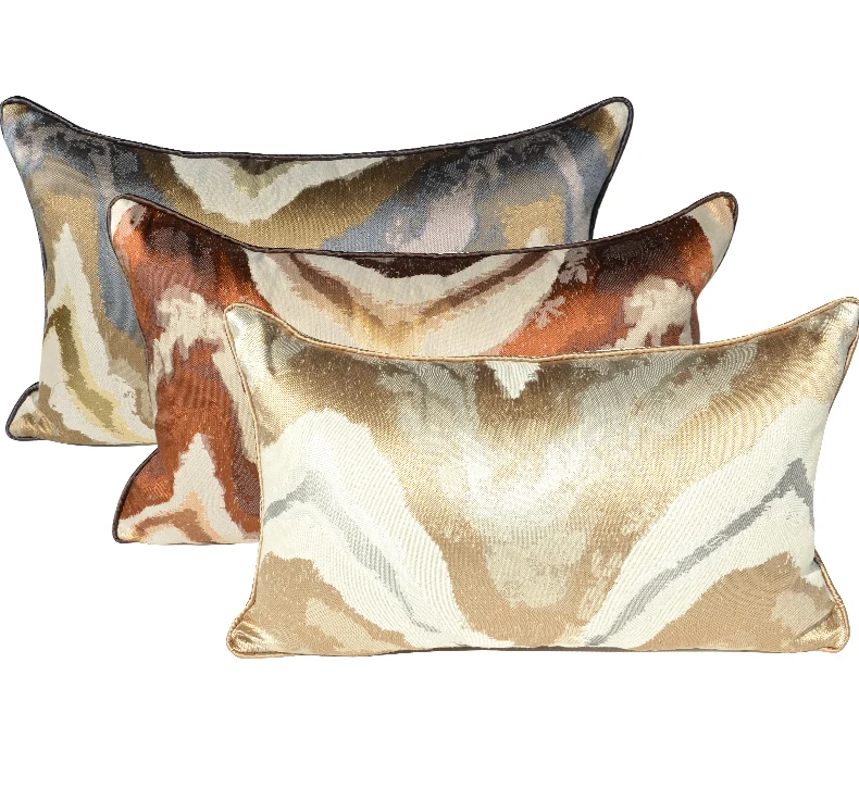 Наволочка для дивана золотисто коричневая декоративная подушка спины 50x30