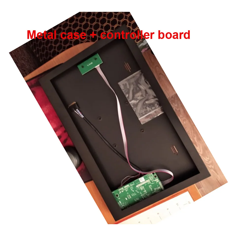 

15.6" LED 58C Controller board + Metal alloy back cover case box DIY VGA HDMI-compatible kit for B156XTN02 LCD 1366x768 panel
