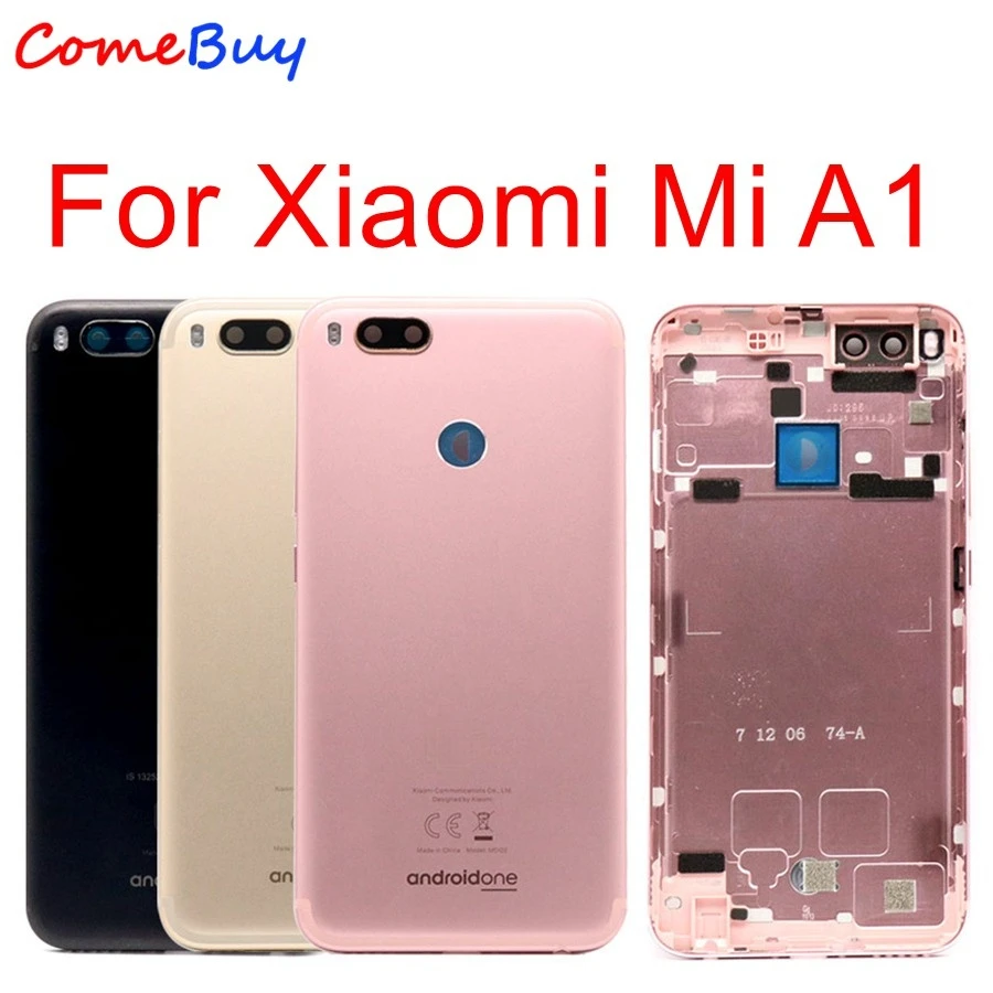 

For Xiaomi Mi A1 Battery Cover MiA1 Rear Door Back Housing Case For Xiaomi Mi 5X A1 Battery Cover With Power Volume Button
