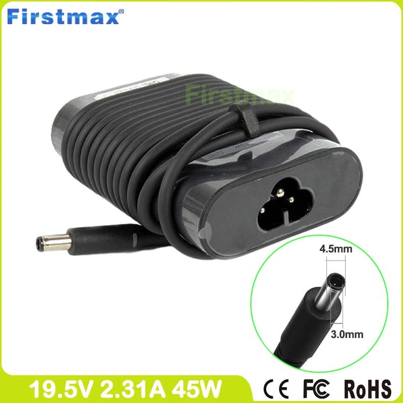 

Laptop power adapter 19.5V 2.31A 45W charger for Dell Vostro 14 3468 5468 5471 XPS 12 9Q33 Convertible Duo Ultrabook PC