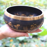 nepal tibetan buddha sound bowl yoga meditation chanting bowl brass chime handicraft music therapy handmade tibet singing bowl