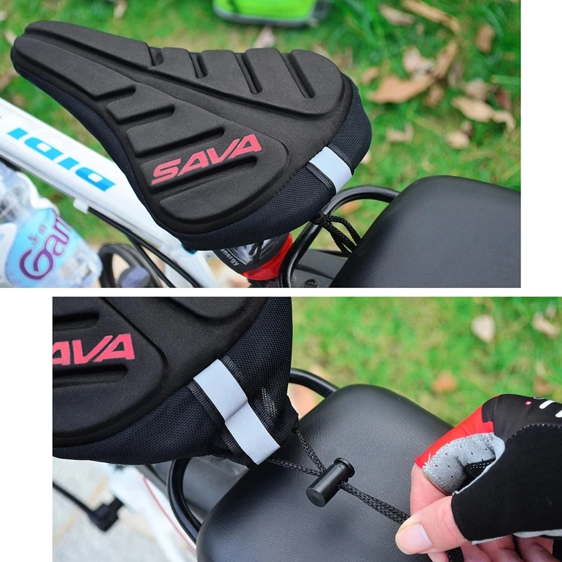 

Чехол для велосипедного сиденья SAVA, мягкая силиконовая гелевая накидка на сиденье велосипеда, универсальная подушка для седла