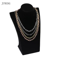 juwang 2020 new fashion o chain necklace chain jewelry copper punk style necklaces for handmade diy necklace making accessories