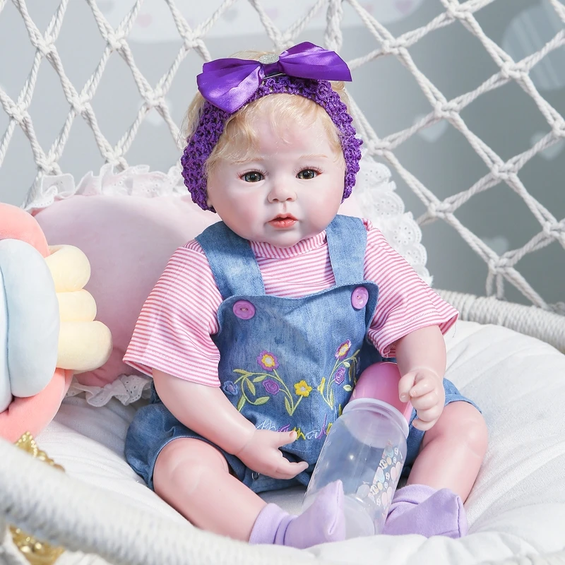 

50cm Realistic Doll Soft Body Vinyl Toddler Babies Lifelike Girl Princess Toys U50F