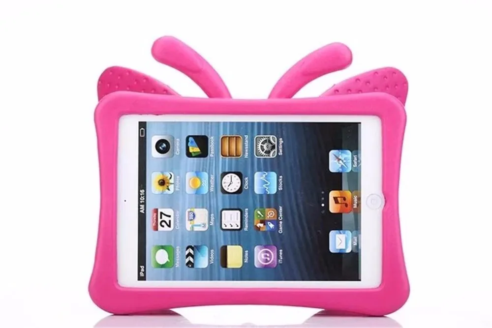 Силиконовый чехол EVA с бабочкой для Ipad Mini 1 2 3 4 5 7,9 детская удобная переноска ударопрочный моющийся стоячая таблетница для iPad mini 4