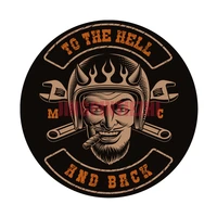 interesting car sticker to the hell and back mc david holding a cigar motorcycle stickers decal car decal decoration laptop