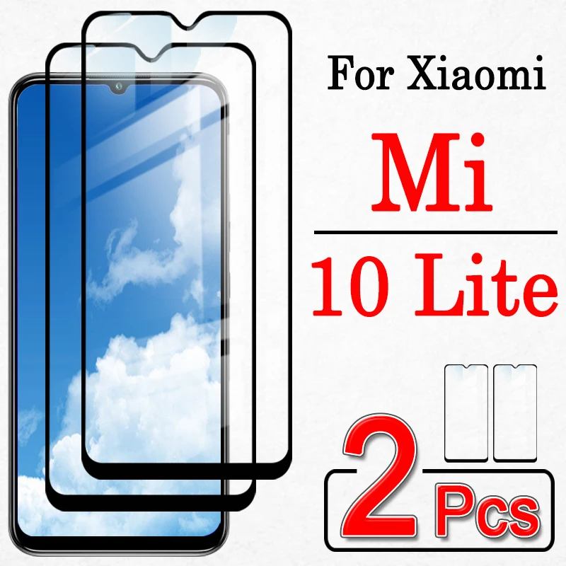 Для xiaomi mi 10 lite защитное стекло mi10 5g защита для экрана свет mi10lite ksiomi защитный лист
