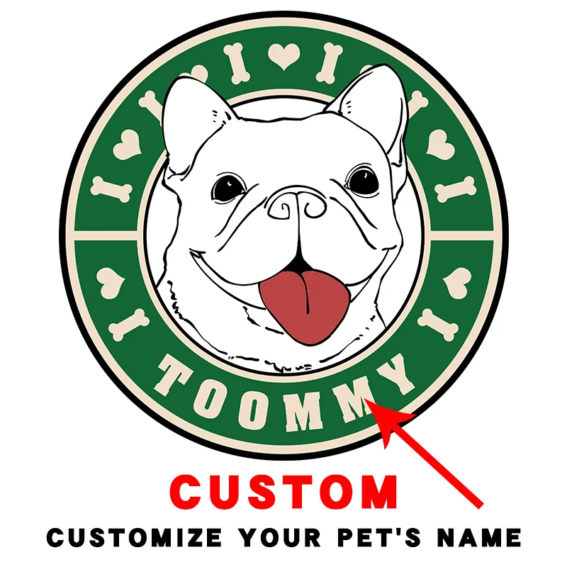 Французские бульдоги Домашние животные недорогие патчи с утюгом наклейки на