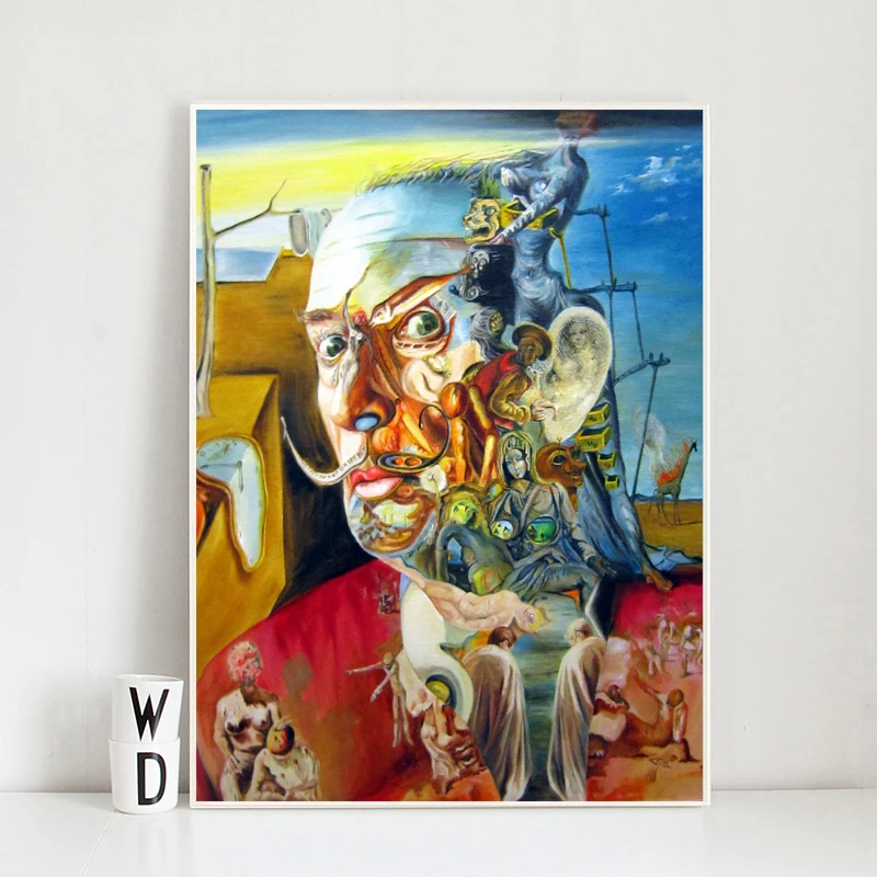 

Salvadoer Dalies Surrealism Art Oil Painting Canvas Posters Prints Wall Decorative Picture Modern Living Room Home Decor Artwork