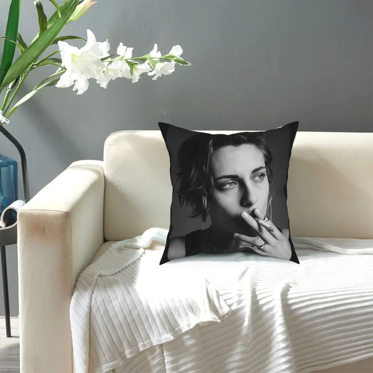 

Kristen Pillowcase Printing Polyester Cushion Cover Gift Throw Pillow Case Cover Home Zipper 45X45cm Cushion Covers