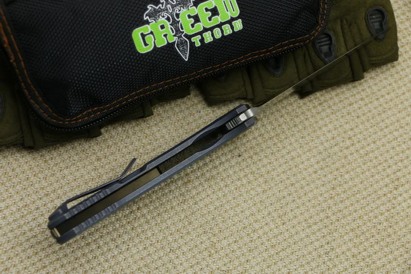 Складной нож Green thorn Flipper для джинсов m390 сталь TC4 титановая ручка карманные