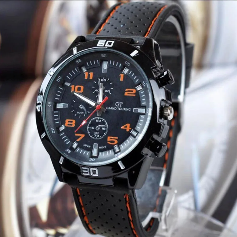 Часы наручные мужские кварцевые в стиле милитари Популярные Роскошные брендовые