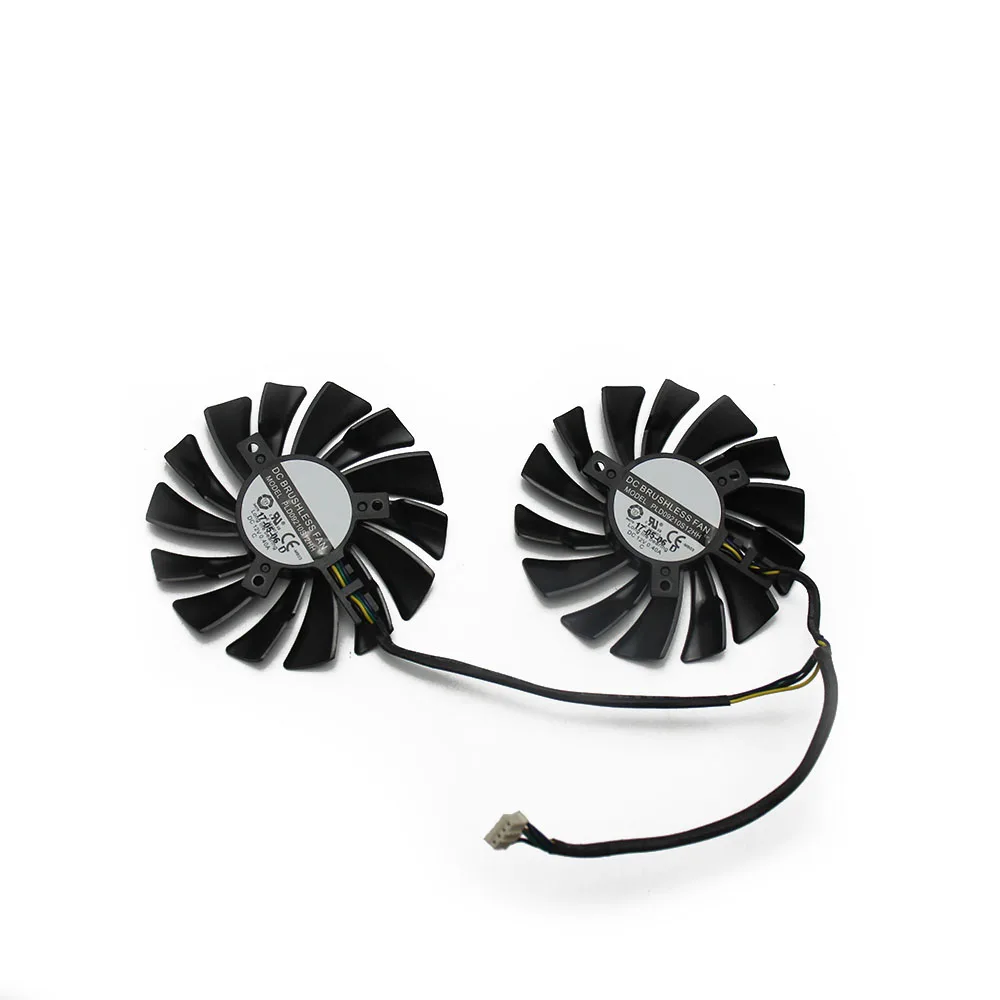 2 шт./лот 4PIN PLD09210S12HH RX 470/480/570/580 охлаждающий вентилятор для AMD Материнская плата MSI RX470 RX480 RX570 RX580 Броня вентилятор видеокарты