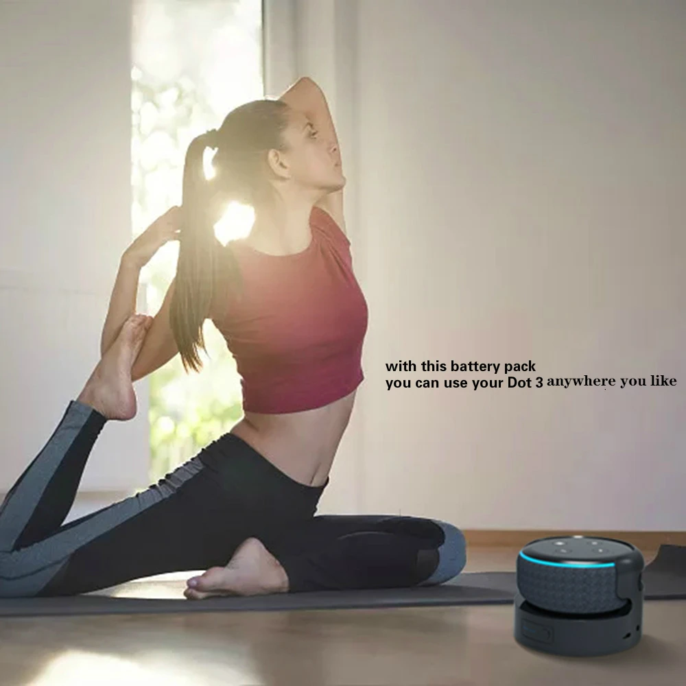 База аккумуляторная для Echo Dot 3-го поколения портативное зарядное устройство