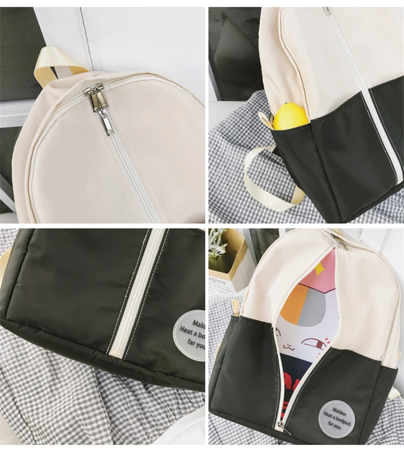 Школьный ранец с мультяшным аниме котом рюкзак для девочек дорожная сумка через