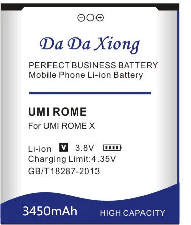 Da Xiong 3450mAh Umi римская батарея для смартфона UMI ROME X ROMEX