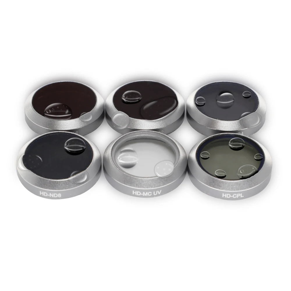 

Drone Lens Filter UV CPL ND4 ND8 ND16 ND32 Glass Neutral Density Polarizing Light Gimbal Camera Filter Kit for DJI Mavic 2 Zoom