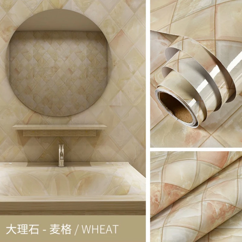 Мраморная виниловая пленка X44 самоклеящаяся Водонепроницаемая настенная бумага