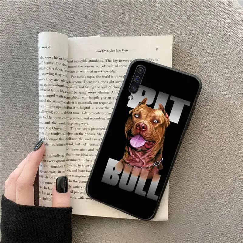 

Pit Bull Lovely Dog Pitbull pattern Phone Case For Samsung galaxy S 9 10 20 A 10 21 30 31 40 50 51 71 s note 20 j 4 2018 plus