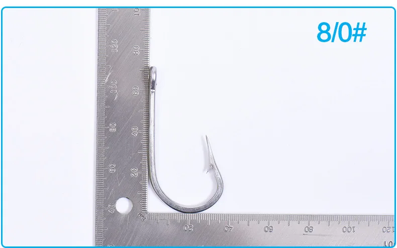 2 шт./лот большой толстый рыболовный крючок из нержавеющей стали для акулы
