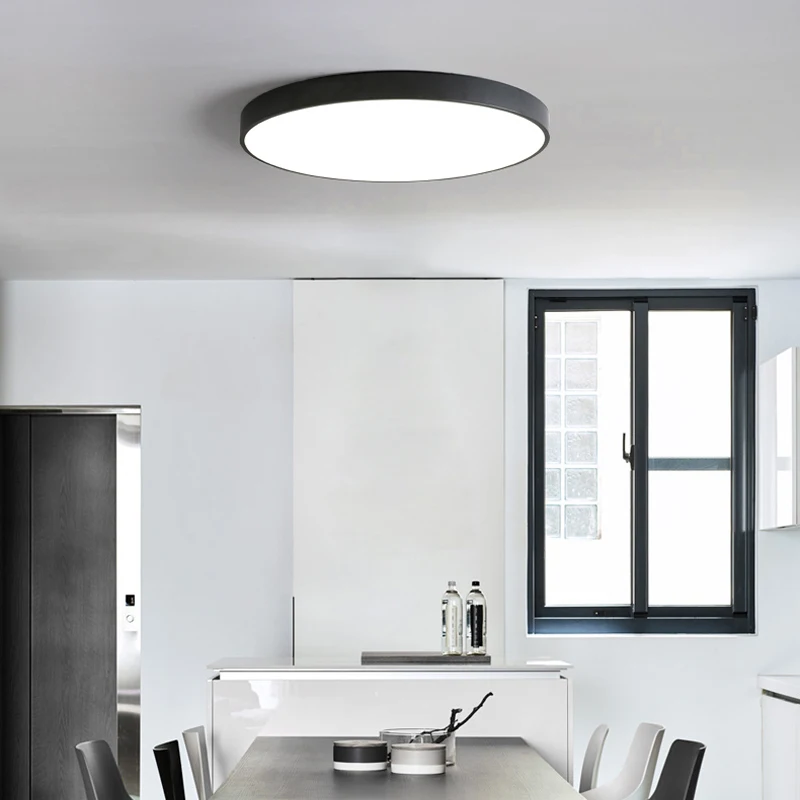 12W 18W LED Ceiling Lamp 5CM Ultra-Thin Round Light For Balcony Living Room Bedroom Kitchen Hallway Lighting Decoration | Освещение
