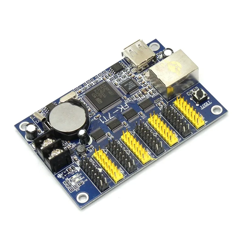 FK 7T1 сеть и USB порт контроллер светодиодного знака 64*1024 Pixel Ethernet / U disk светодиодная