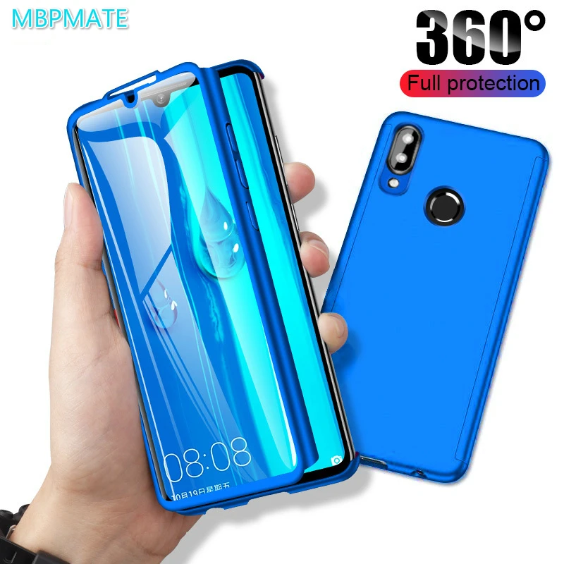 Роскошный чехол с полной защитой 360 градусов для huawei y9 y7 prime y6 pro 2019 2018 P smart Z y5 2017