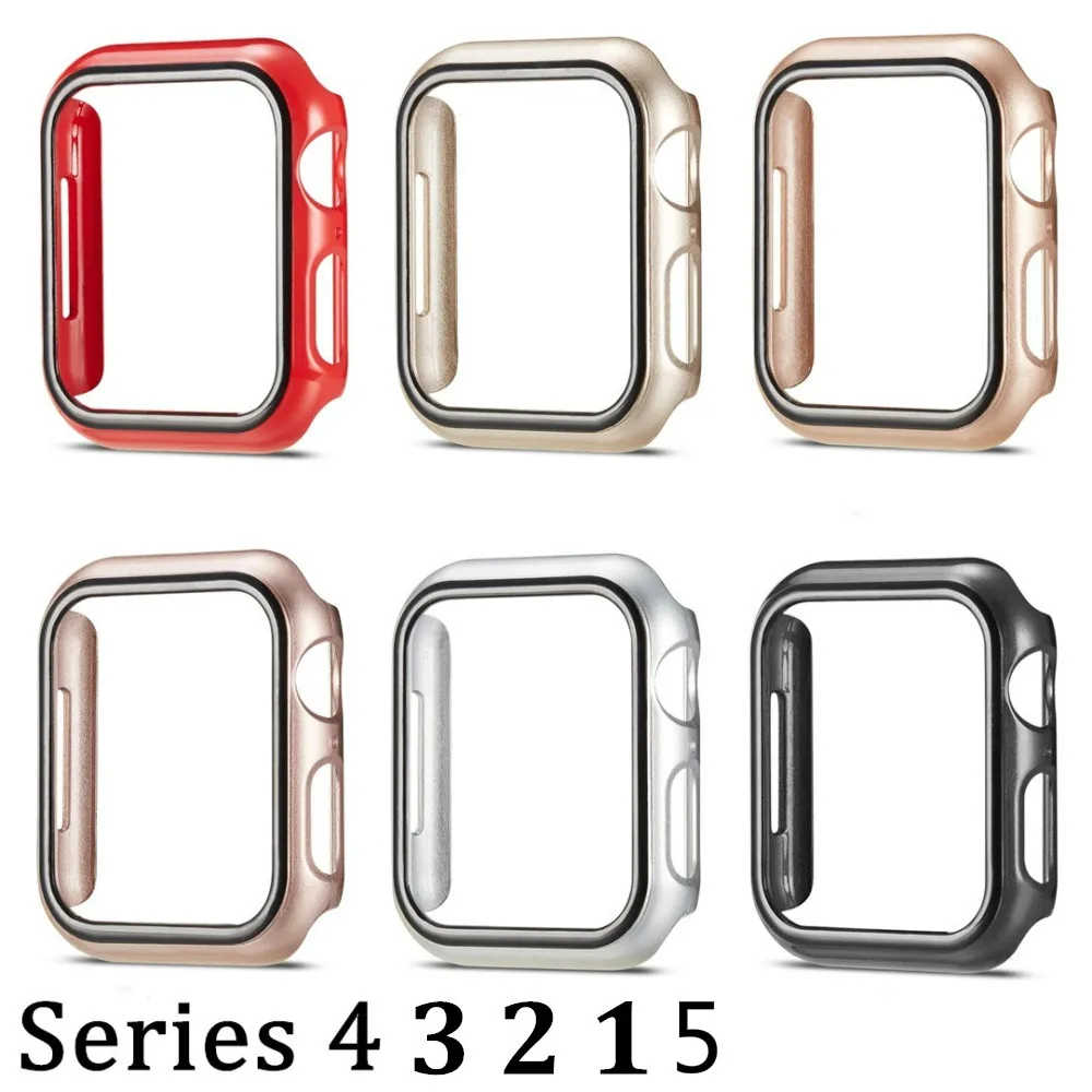 Чехол из поликарбоната для Apple Watch iWatch Series 2 3 4 5 1 защитная рамка с полной защитой 40