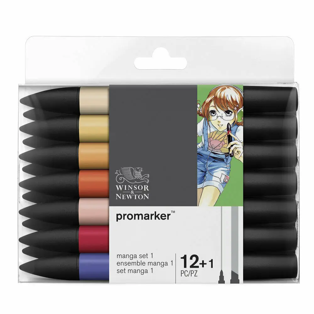 Маркеры Winsor & Newton Promarkers с двойным наконечником 6 цветов и 12 цветов|artist brush pen|brush