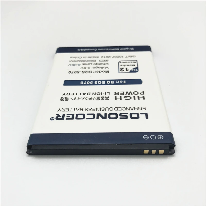 100% Оригинальный LOSONCOER 3950 мАч BQS 5070 для BQ Magic Nous NS 5004 Сменные литий ионные