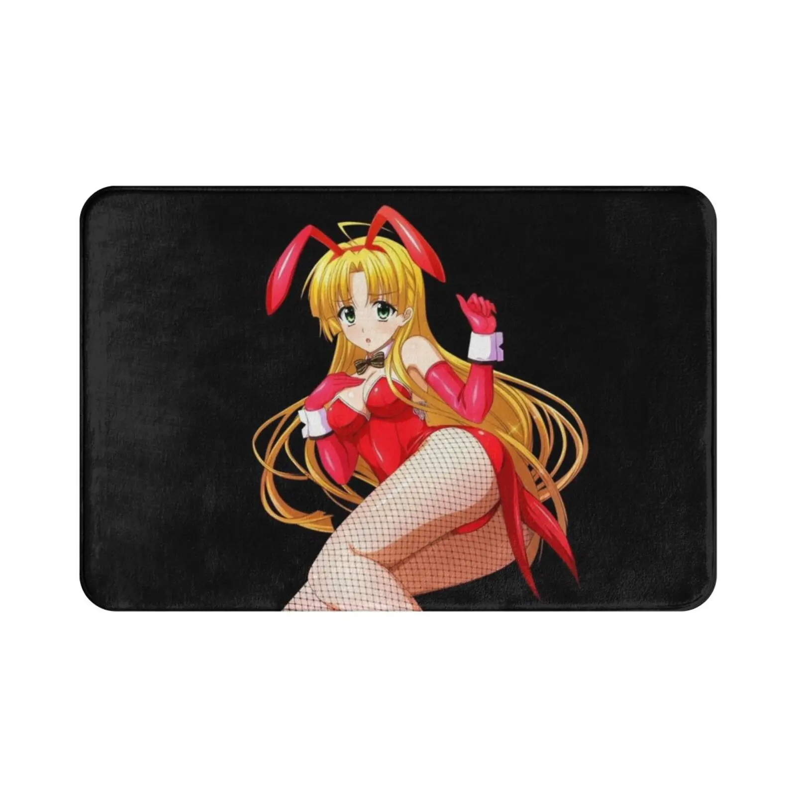 Азия серебристый костюм кролика | Старшая школа Dxd Ecchi коврик подушка Мягкий