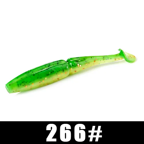 266 FISH KING 6 шт./упак., мягкие приманки, приманка для рыбалки 105 мм, 11 г, приманка для плавания, форель, Мягкая наживка для рыбалки воблер, искусственная приманка для щуки - Цвет: 266