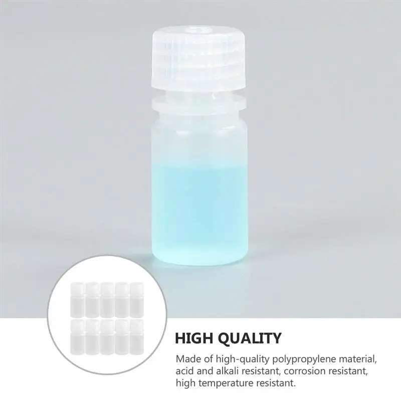 

10pcs Thicken Acid Alkali Resistant Corrosion Resistant Bottles (Transparent)
