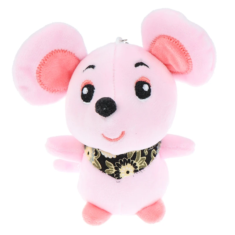 Новогодний подарок 12 см маленькая игрушка-мышь мягкая плюшевая мультяшная