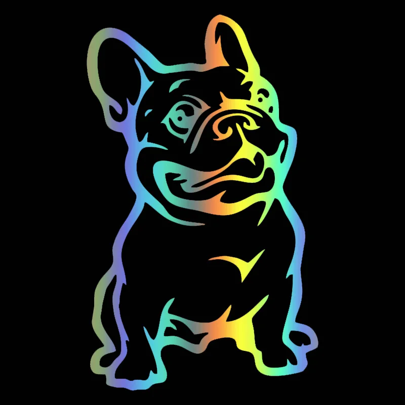 CK20333# наклейки на авто Французский бульдог версия 1 водонепроницаемые наклейки на машину наклейка для авто автонаклейка стикер этикеты винила наклейки стайлинга автомобилей украшения на бампере автомобиля заднее сте