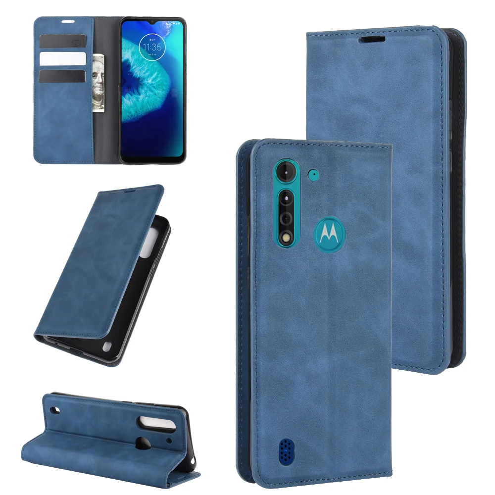 

GUEXIWEI Leather Case for MOTO G8 Power Lite Flip Cover Wallet Stand Flip Cover for Motorola G8 Power Lite Book Style Phone Bag