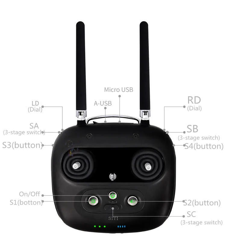 Оригинальный SIYI DK30 plus пульт дистанционного управления DIY 2 4G 16 CH DATALINK VTX 3 в 1