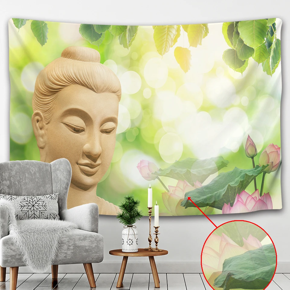 Индийский Будда медитация чакра Гобелен Мандала гобелен стена Йога хиппи ведро